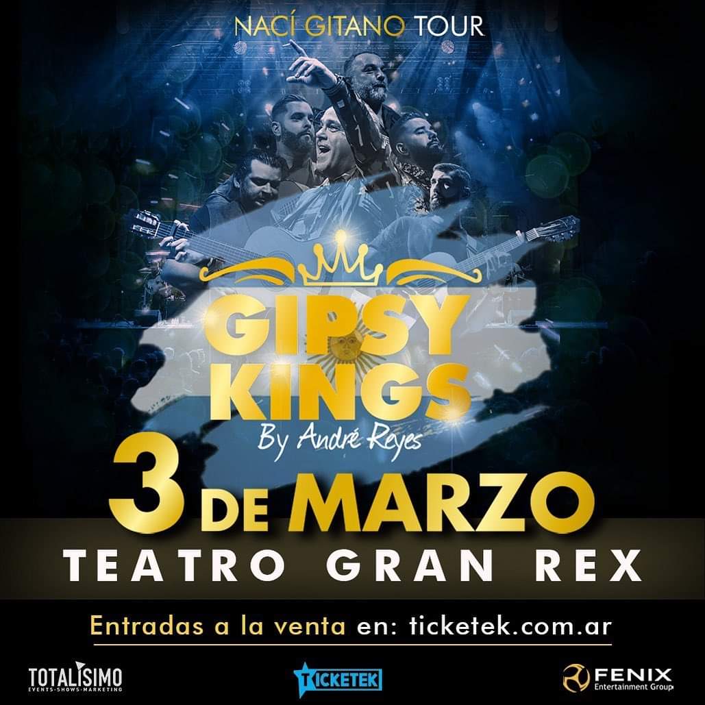 Cartel Gipsy Kings Teatro Gran Rex